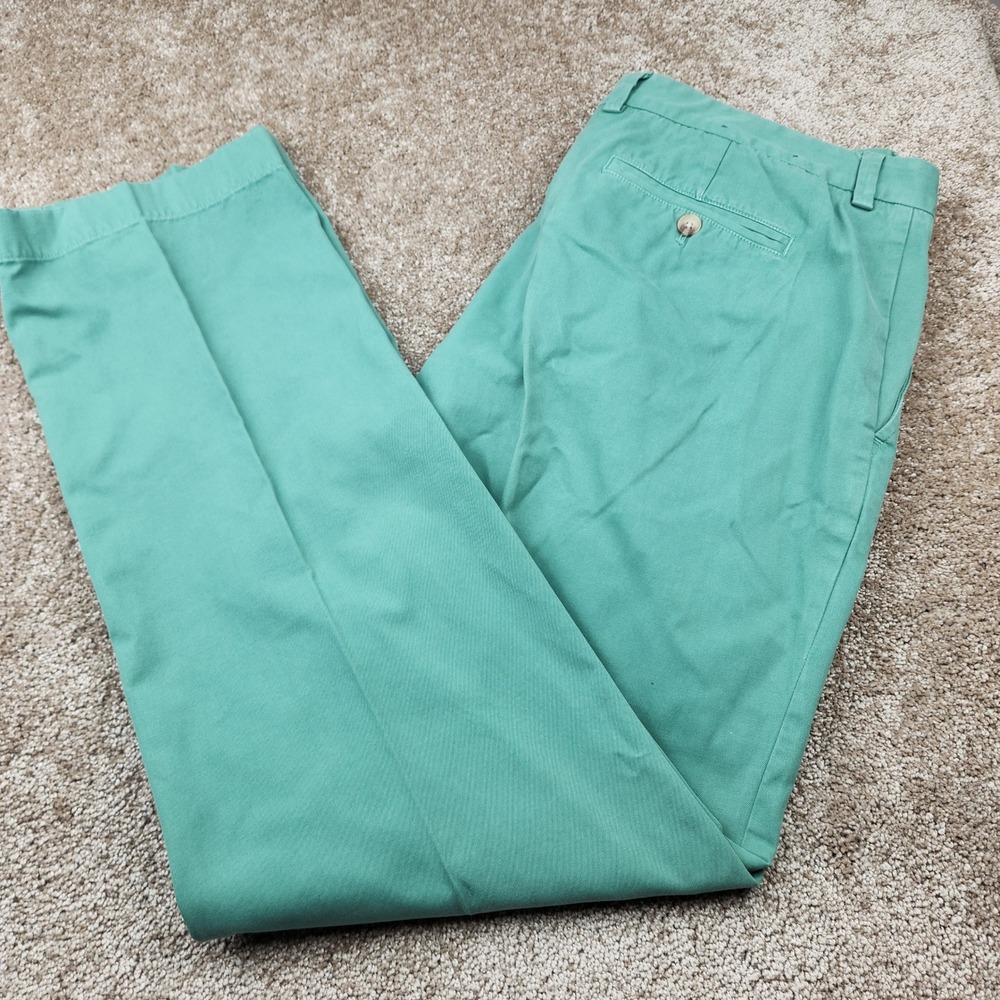 Vineyard Vines Mens Slim Fit Breaker Pant Green Chino Trousers 36x32